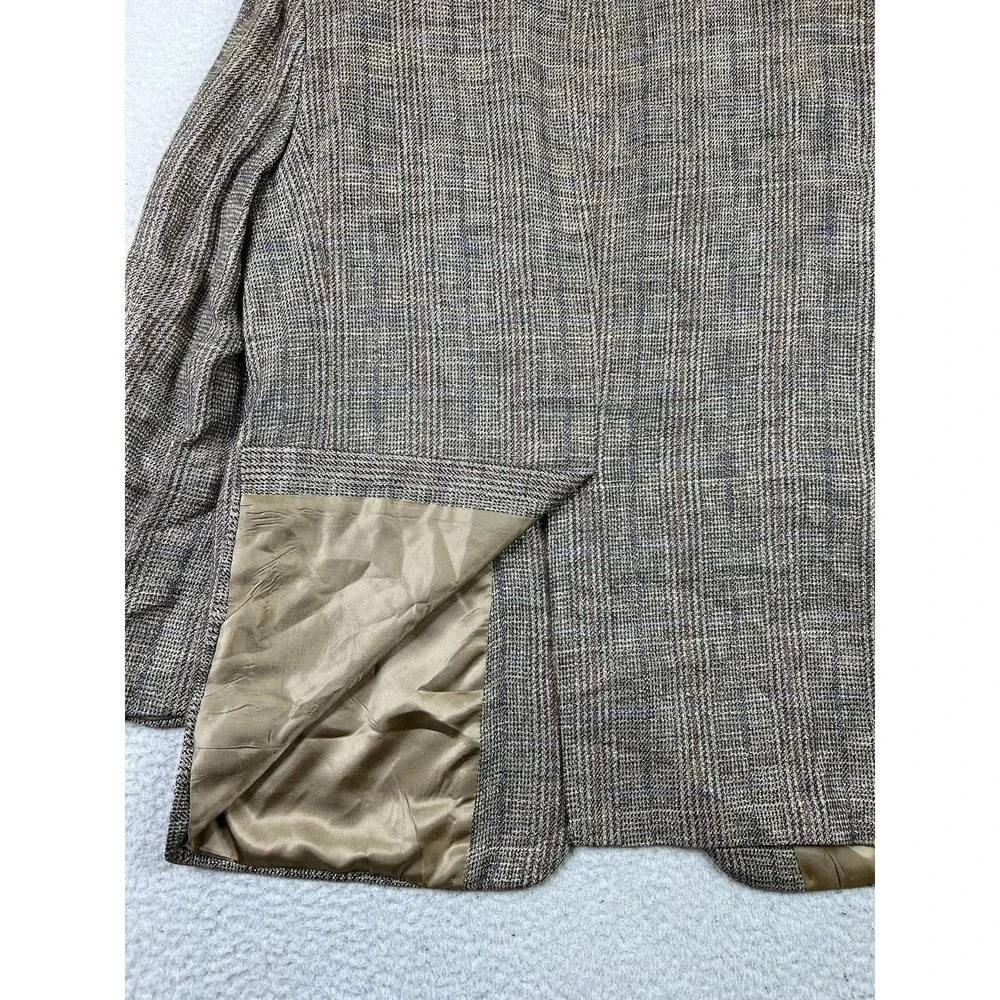 Bill‎ Blass Blazer Mens 44R Plaid Wool Sport Coat Classic Made in USA